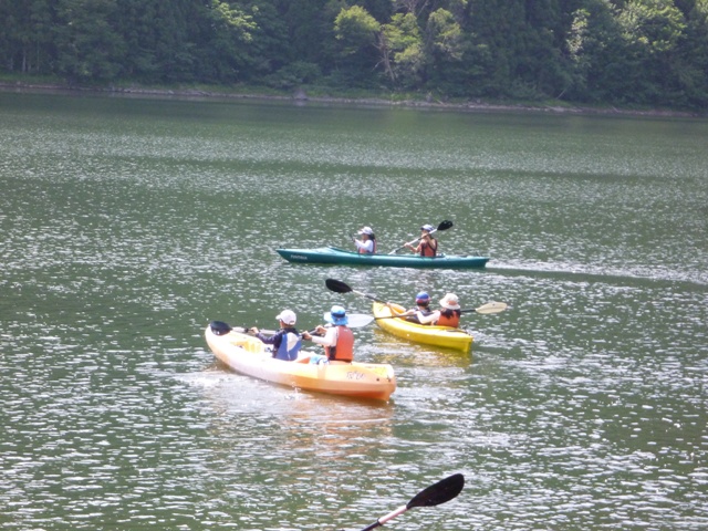 北竜湖カヌー体験